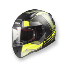 LS2 FF353 CARRERA MAT SIYAH-NEON SARI KASK [S]