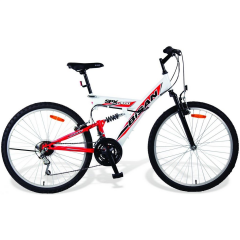 BİSAN MTB SPX 3050 24 JANT BEYAZ KIRMIZI DAĞ BİSİKLETİ