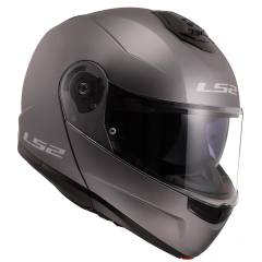 LS2 STROBE 2 MAT TITANIUM KASK [XL]