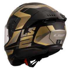 LS2 STREAM 2 ROAD MAT SİYAH-GOLD-GRİ KASK [M]