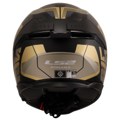 LS2 STREAM 2 ROAD MAT SİYAH-GOLD-GRİ KASK [L]