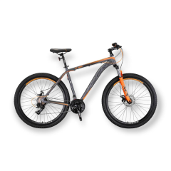 XC 100 - 27.5'' MTB - 18' - 21 Vites - H.DISC - Mat Füme-Gri/Turuncu #KRN22-268