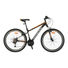 KRON VORTEX 4.0 - 20'' MTB - 13' - 21 Vites - V.B. - Mat Siyah-Gri/Neon Turuncu  #KRN23-013