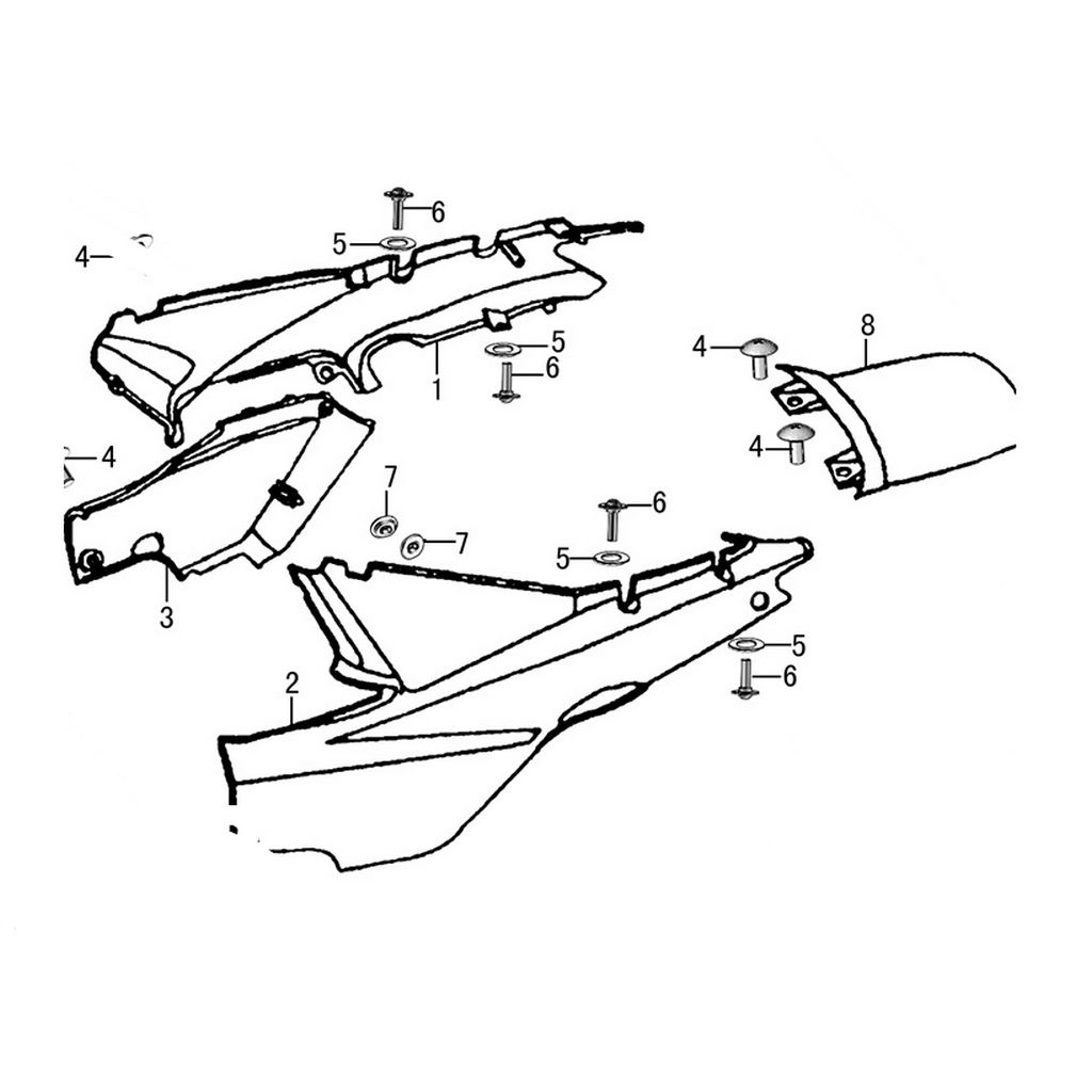 YUKI YK100-7 PASA SELE ALTI SOL GRI #4373001-607E-00/S/Y