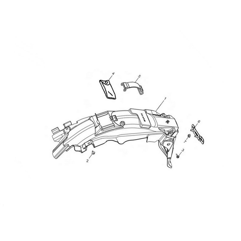 HAOJUE DA135S ARKA CAMURLUK #63111H2A110H000