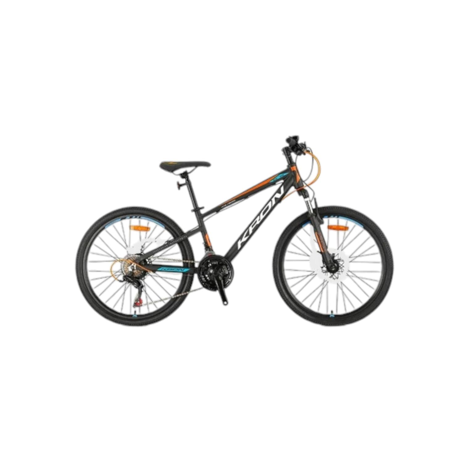 XC75 - 24'' MTB - 13 - 21 VİTES - M.DISC - MAT SİYAH - BEYAZ/NEON TURUNCU/MAVİ #KRN24-015