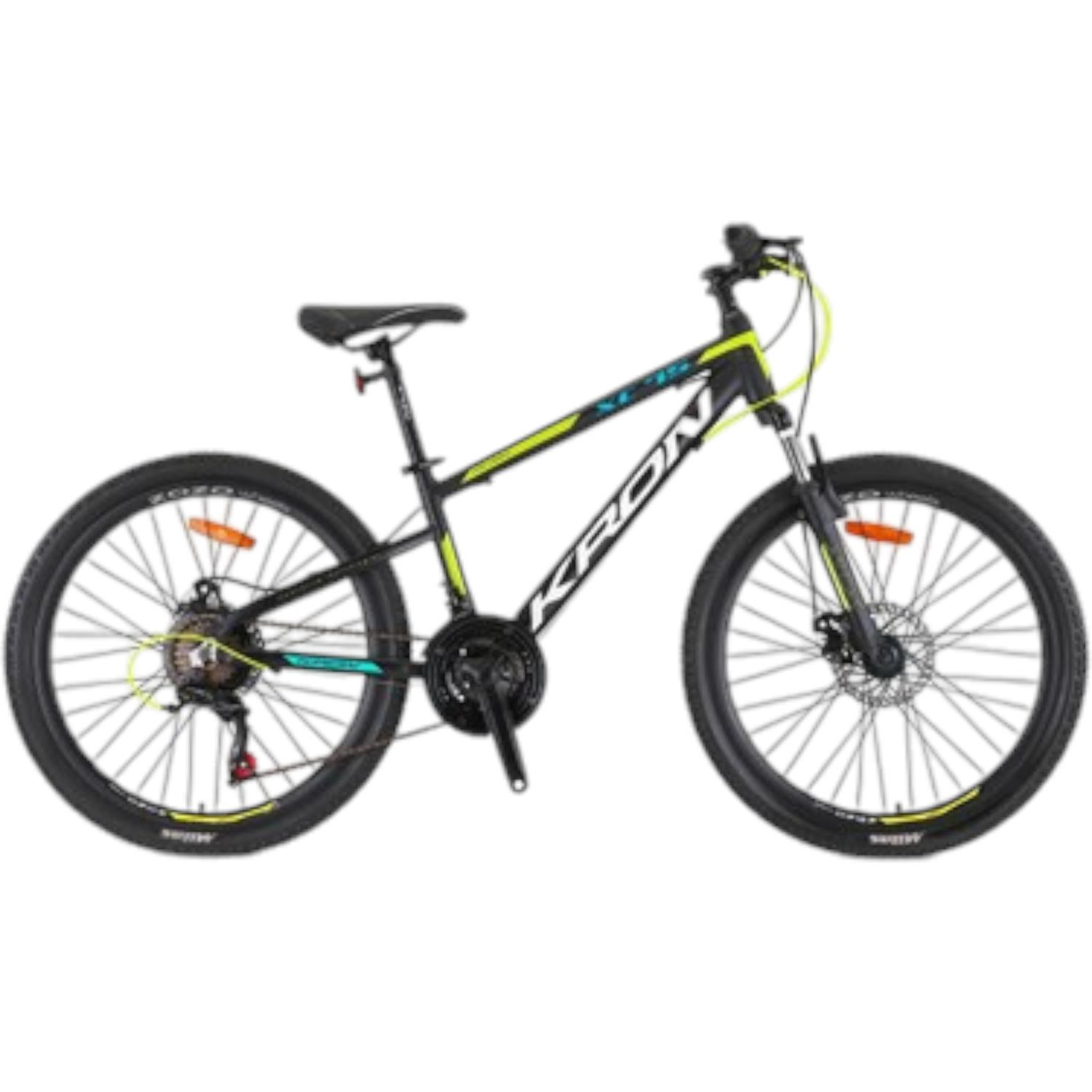 XC75 - 24'' MTB - 13 - 21 VİTES - H.DISC - MAT SİYAH - BEYAZ/NEON SARI/MAVİ #KRN24-017