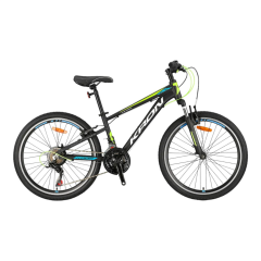 XC75 - 24'' MTB - 13 - 21 VİTES - V.B - MAT SİYAH - BEYAZ/NEON SARI/MAVİ #KRN24-009