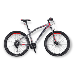 KRON XC 300 - 27.5'' MTB - 17' - 27 Vites - H.DISC - Mat Bej Gri-Kırmızı/Siyah #KRN22-029