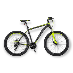 KRON XC 100 - 26'' MTB - 15' - 21 Vites - V.B. - Mat Siyah-Gri/Neon Sarı #KRN22-209