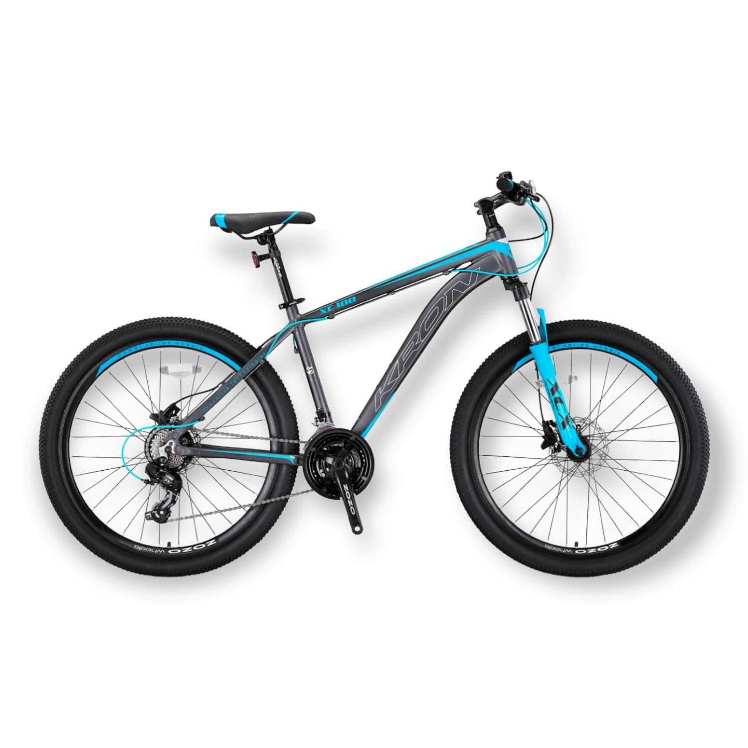 KRON XC 100 - 26'' MTB - 17' - 21 Vites - M.Dısc - Mat Siyah-Gri/Neon Sarı #KRN22-225