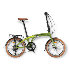 KRON FD 750 - 20'' MTB - 7 Vites -V.B. - Mat Haki-Neon Sarı (ÇelikBagaj/PVC Çamurluk) #KRN22-307