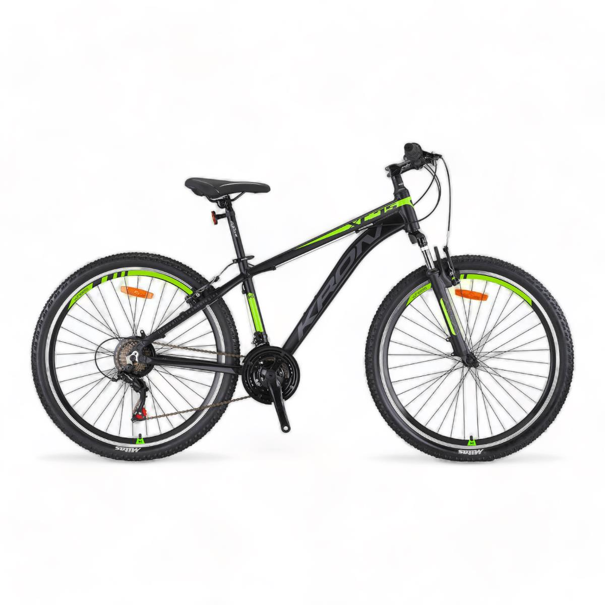 KRON XC 75 - 26'' MTB - 15' - 21 Vites - V.B. - Mat Siyah-Neon Sarı/Füme #KRN23-115