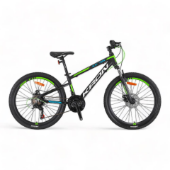 KRON XC 75 - 24'' MTB - 13' - 21 Vites - M.DISC - Mat Siyah-Yeşil/Beyaz/Mavi #KRN23-110